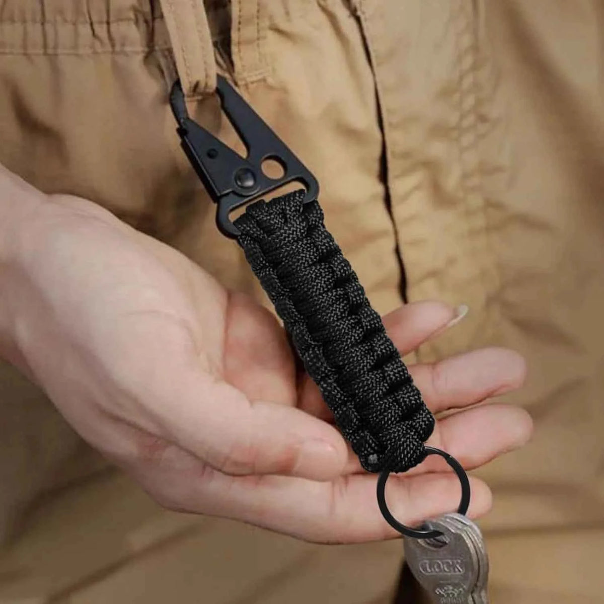 VFMilitary Paracord Survival Keychain - Essential Outdoor