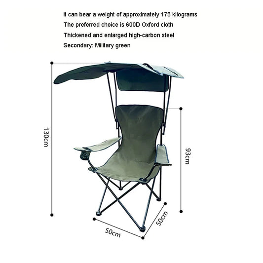 Folding Sunshade Camping Chair